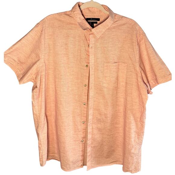 Marc Anthony Other - MARC ANTHONY LUXURY MENS PEACH BUTTON DOWN SLIM FIT XXL